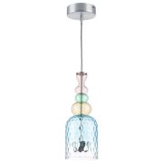 814002 Люстра BELLE LED 1х8W 400LM АЛЮМИНИЙ/МУЛЬТИКОЛОР 3000K