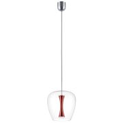 804202 Люстра CUPOLA LED 10W 500LM АЛЮМИНИЙ/КРАСНЫЙ 3000K
