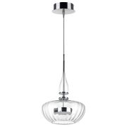 804400 Люстра ASTRA LED 12W 600LM ХРОМ/ПРОЗРАЧНЫЙ 3000K