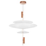 814532  2КОР! Люстра VIOLA LED 3x6W 560LM РОЗОВОЕ ЗОЛОТО/БЕЛЫЙ 3000K